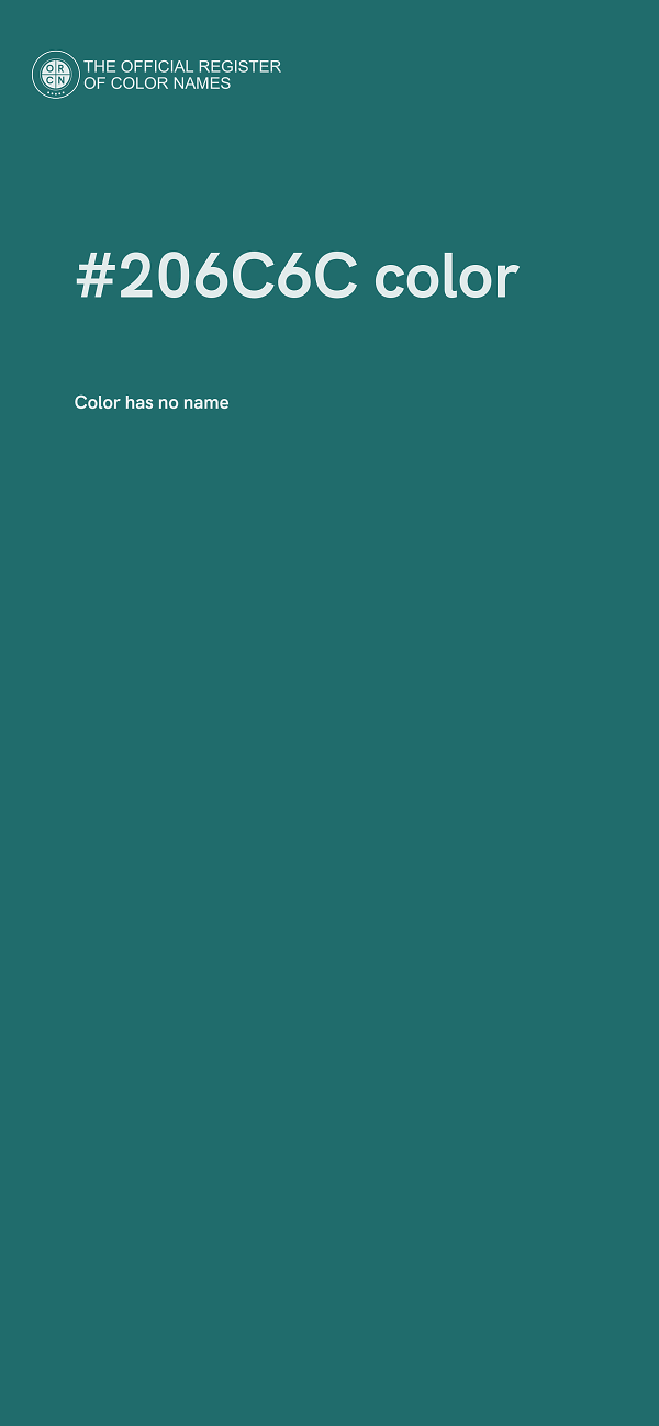 #206C6C color image