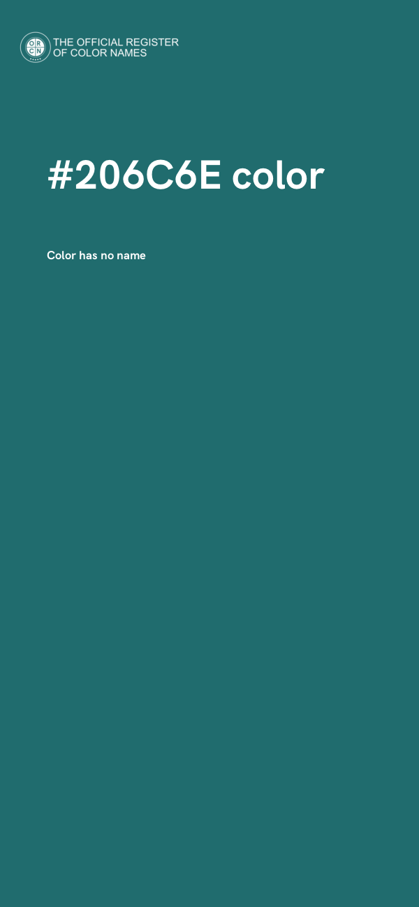#206C6E color image