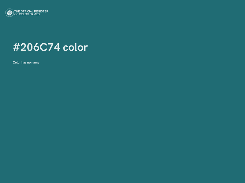 #206C74 color image