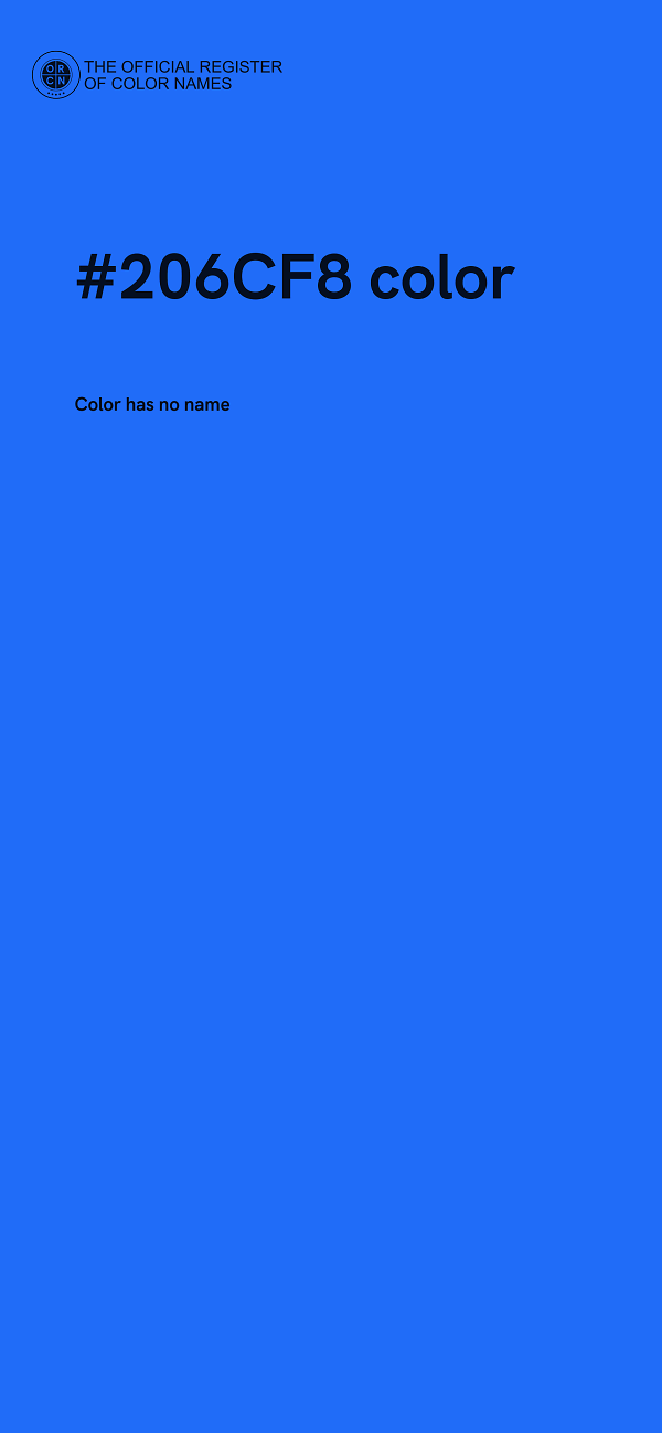 #206CF8 color image