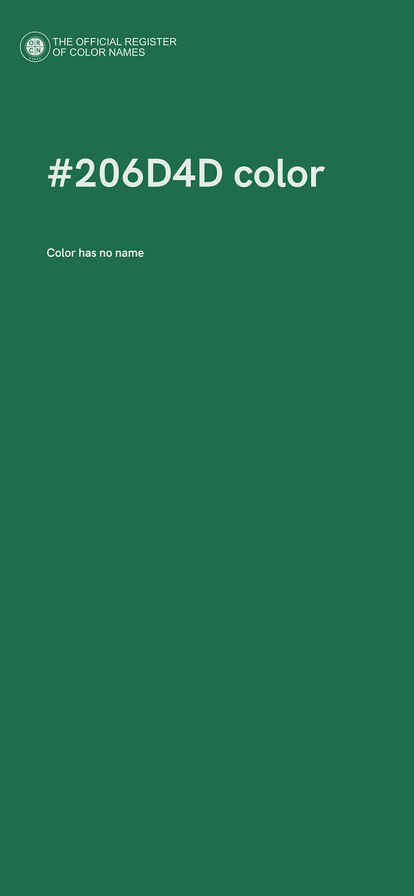 #206D4D color image