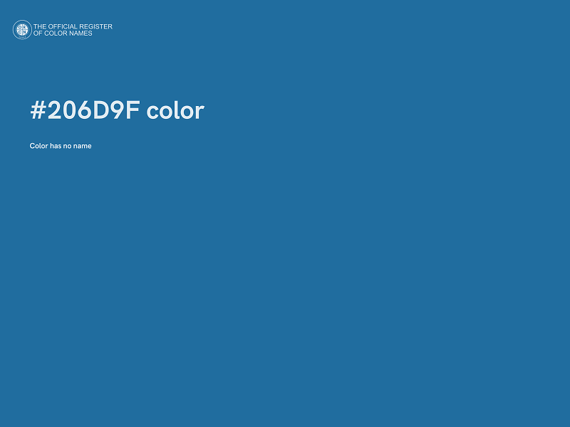 #206D9F color image