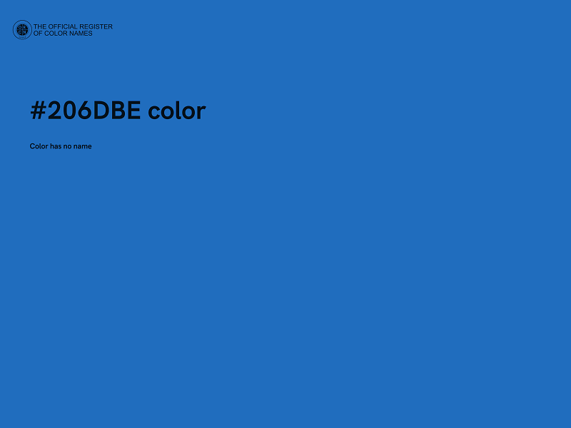 #206DBE color image