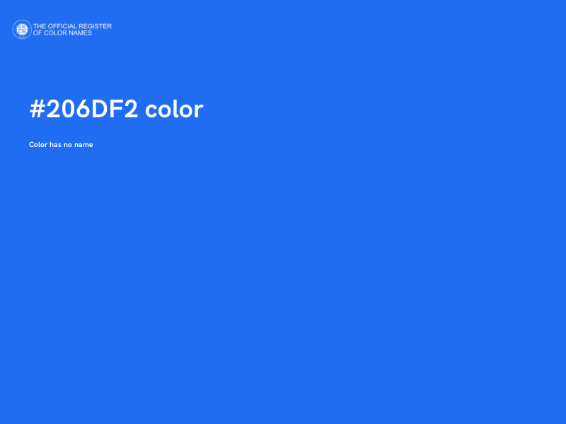 #206DF2 color image