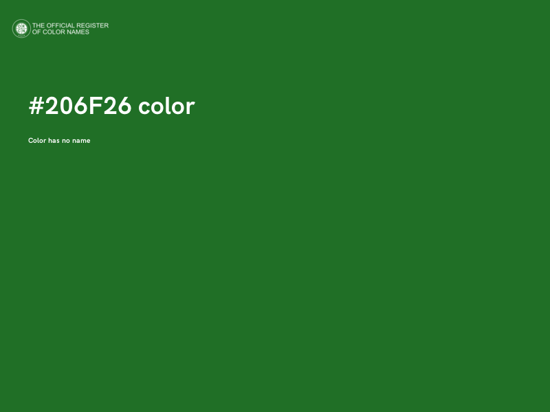 #206F26 color image