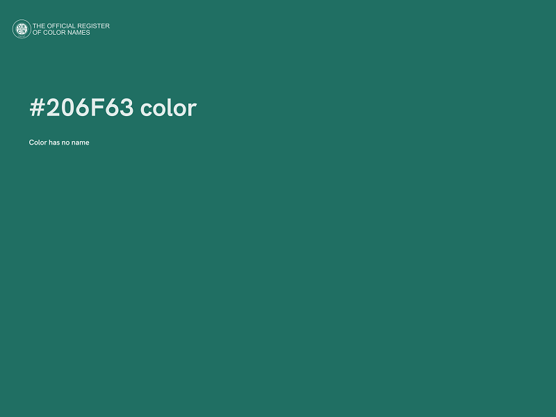 #206F63 color image