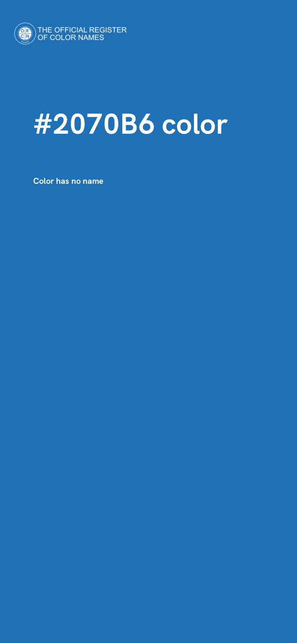#2070B6 color image