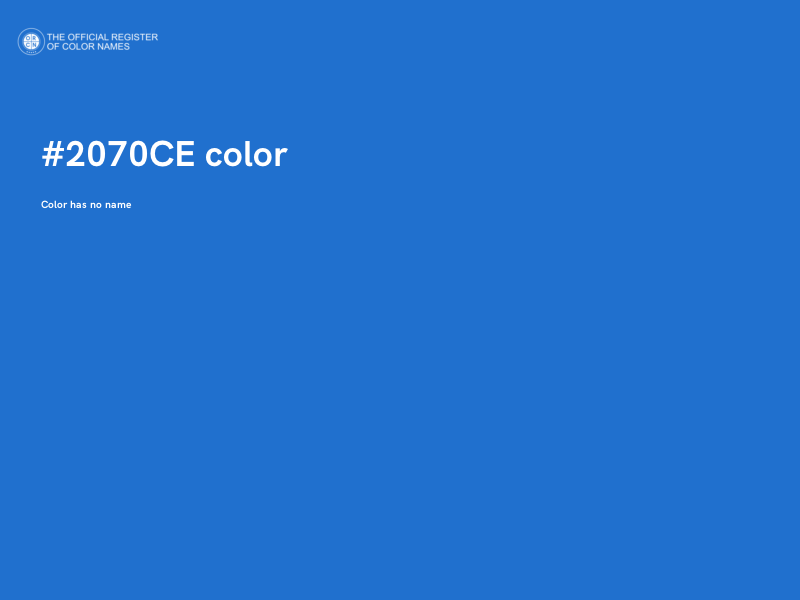 #2070CE color image