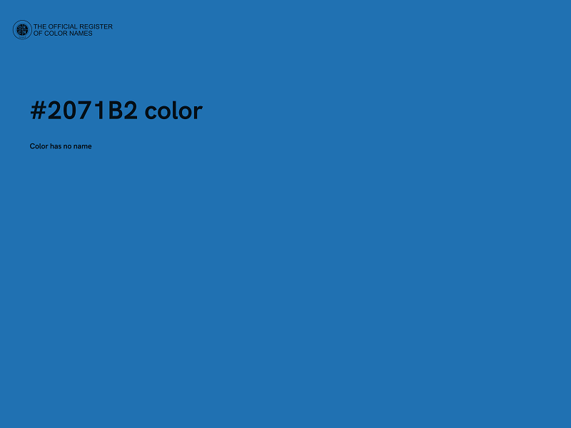 #2071B2 color image