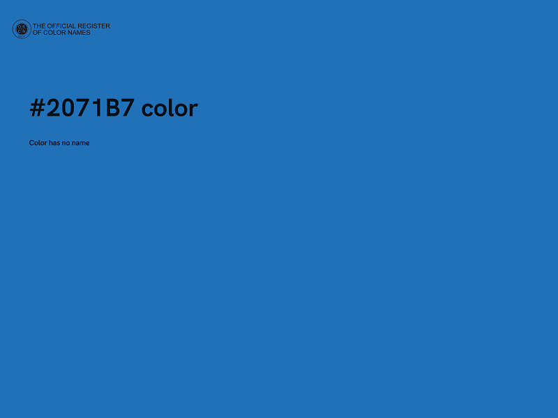 #2071B7 color image