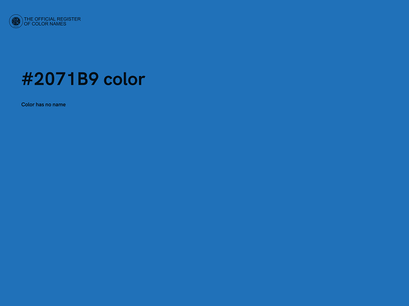 #2071B9 color image