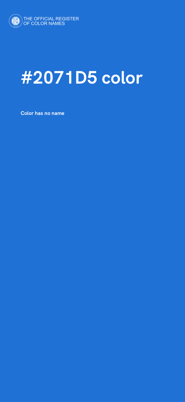 #2071D5 color image