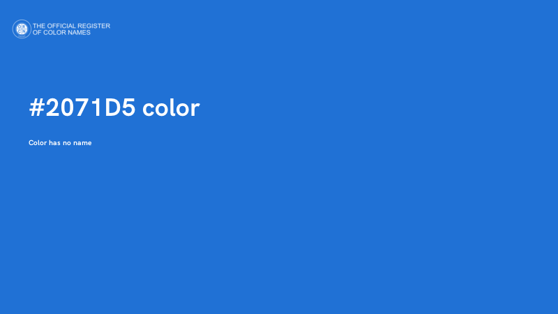 #2071D5 color image