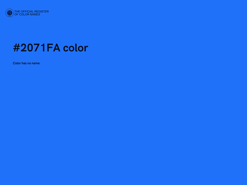 #2071FA color image