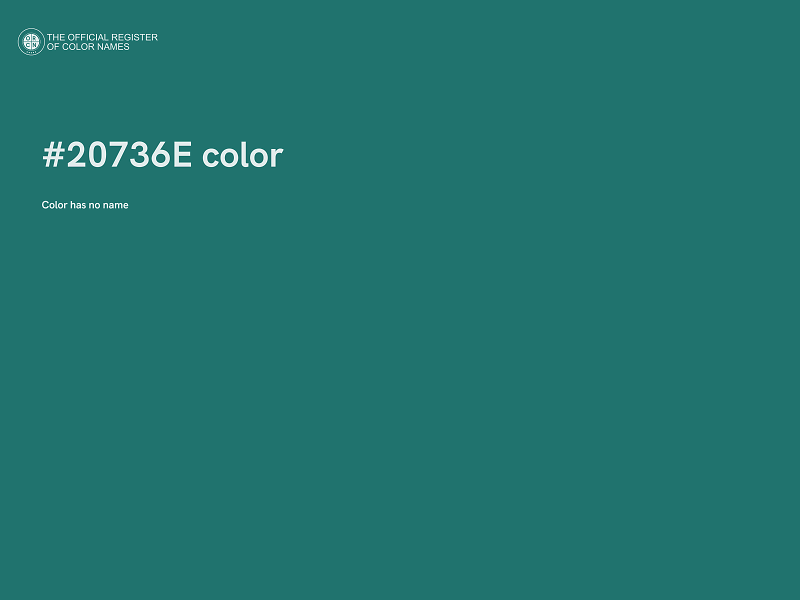#20736E color image