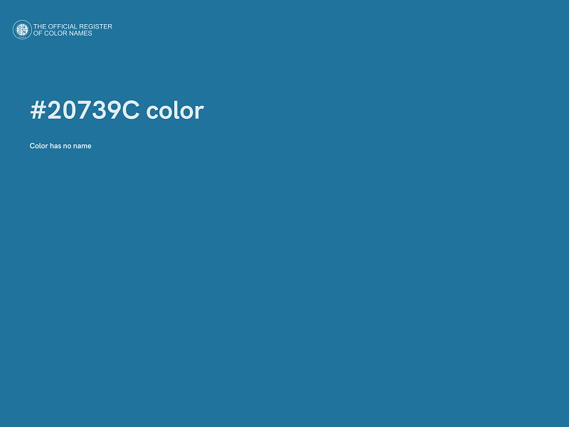 #20739C color image