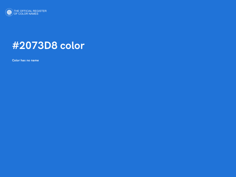 #2073D8 color image