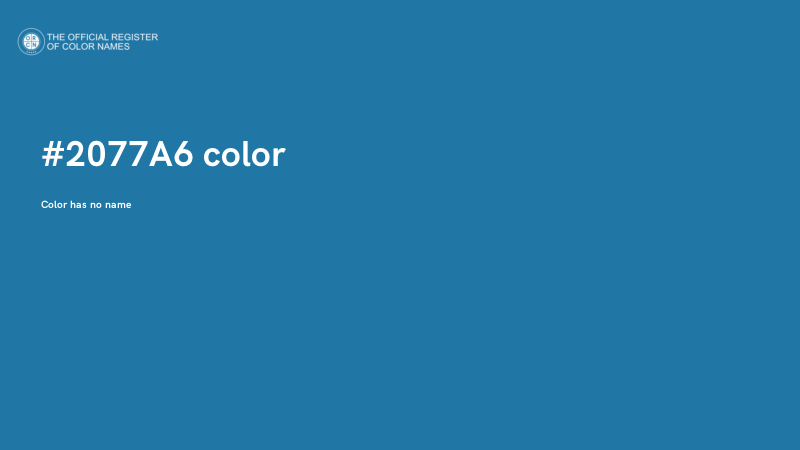 #2077A6 color image