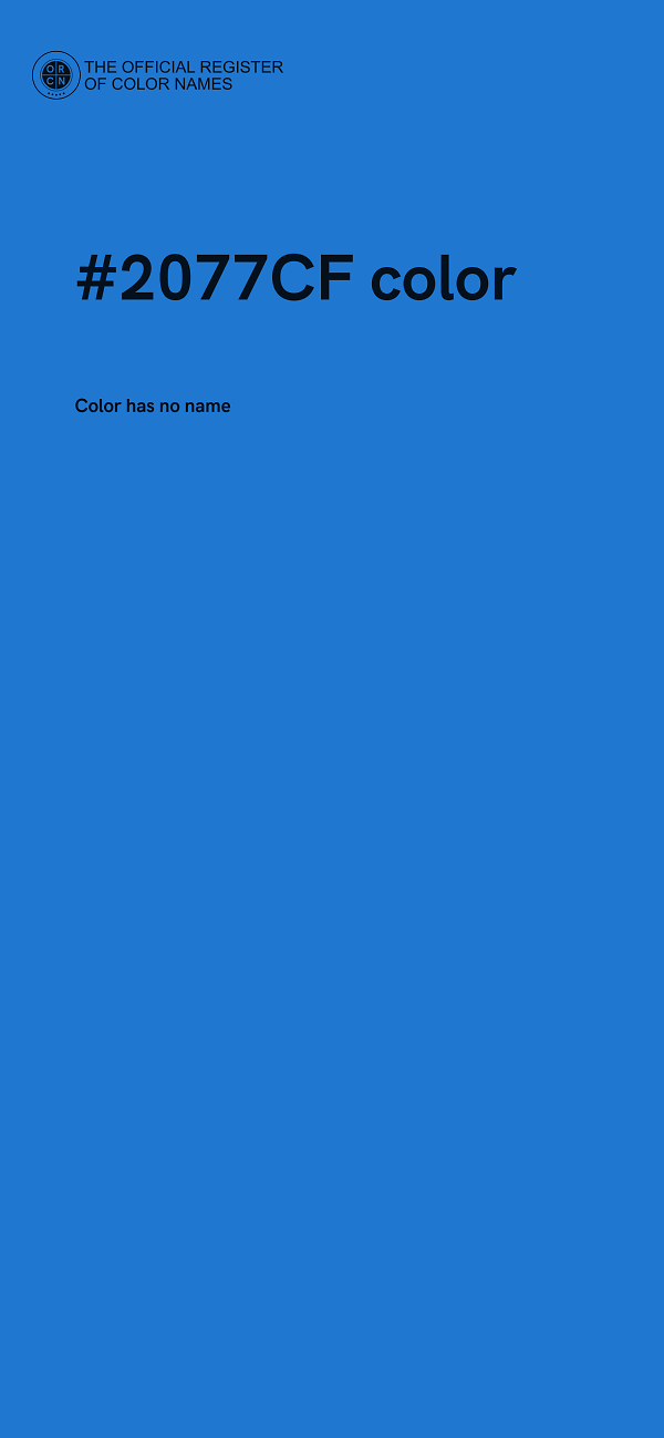 #2077CF color image