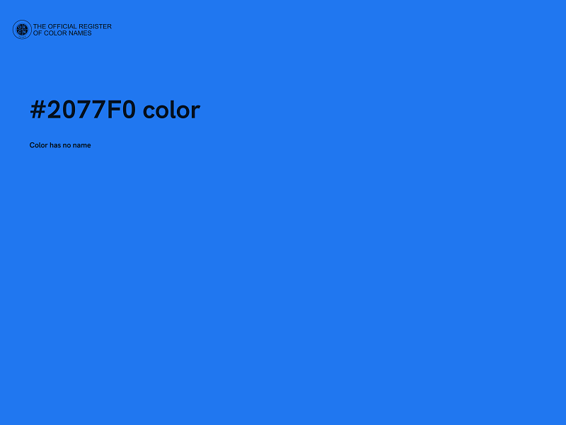 #2077F0 color image