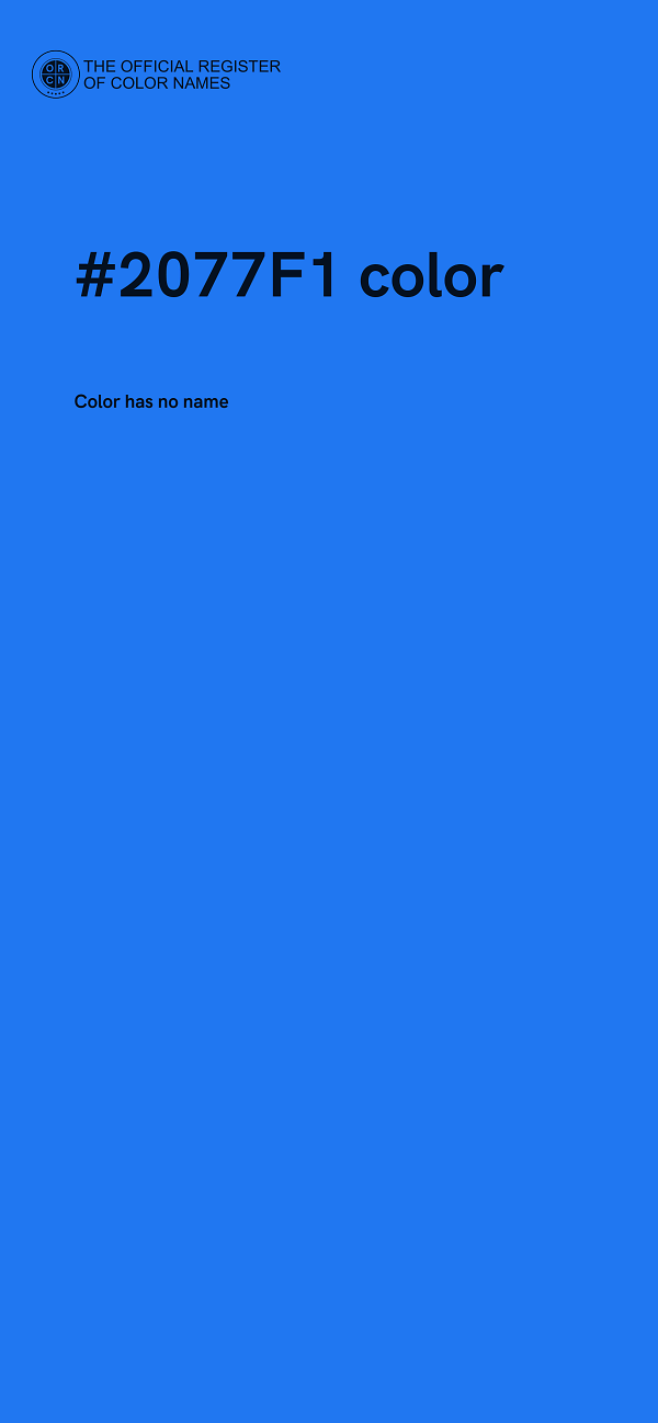 #2077F1 color image