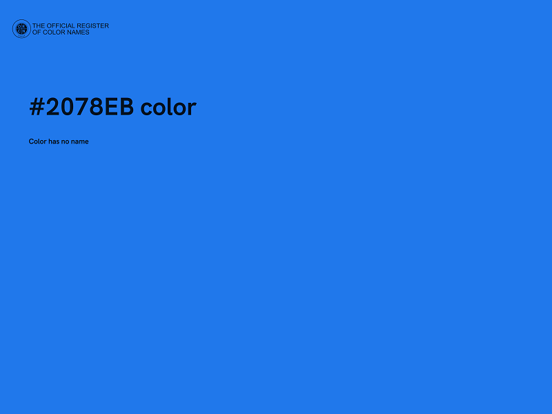 #2078EB color image