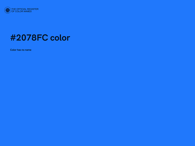#2078FC color image