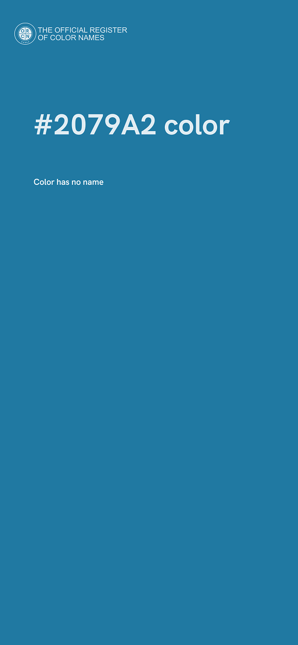 #2079A2 color image