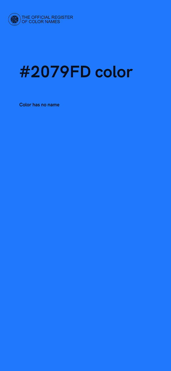 #2079FD color image