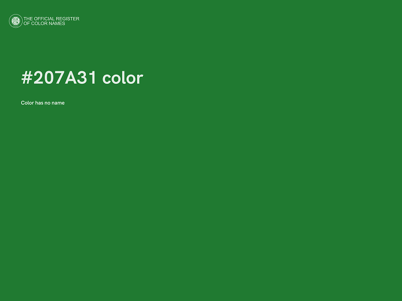 #207A31 color image