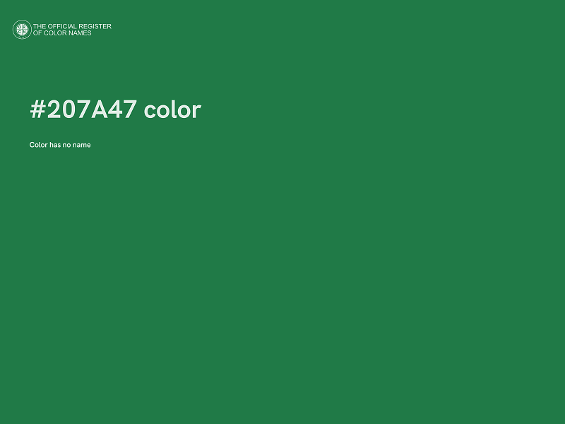 #207A47 color image
