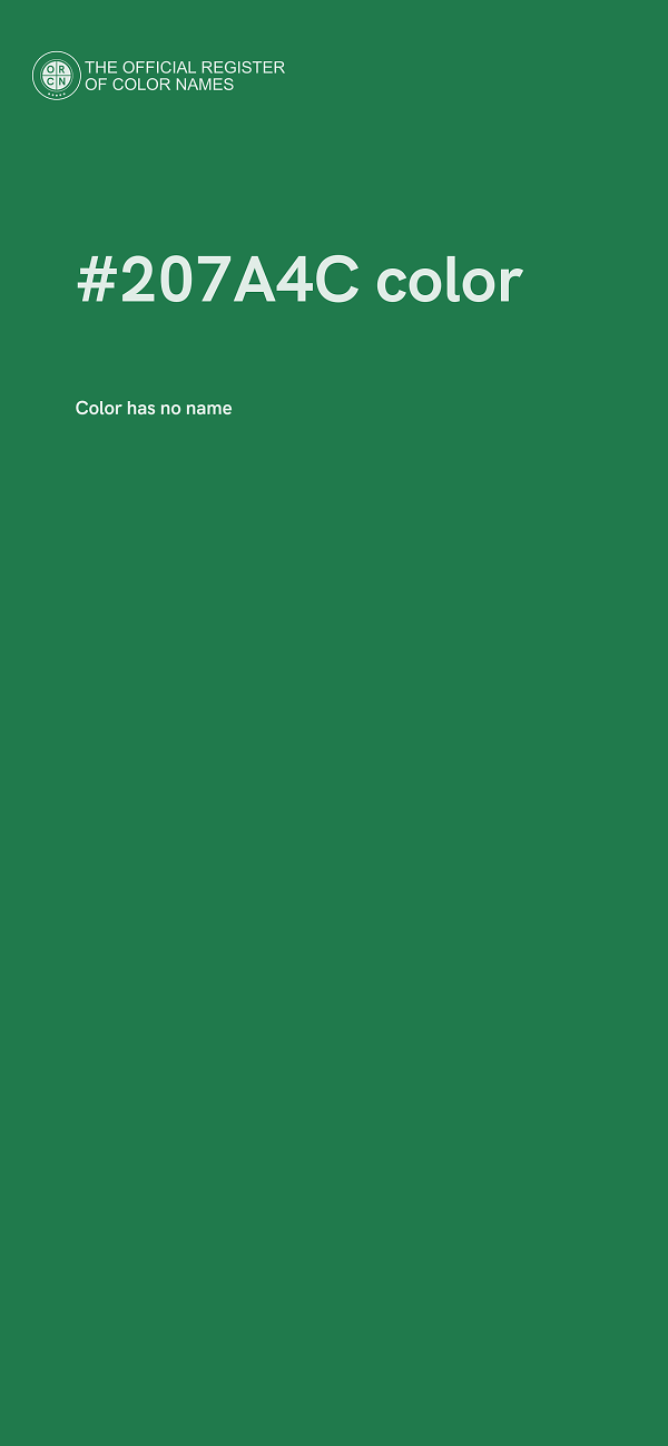 #207A4C color image