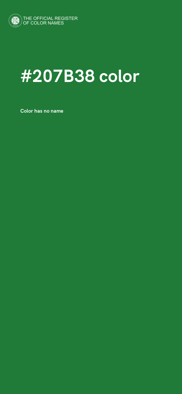 #207B38 color image