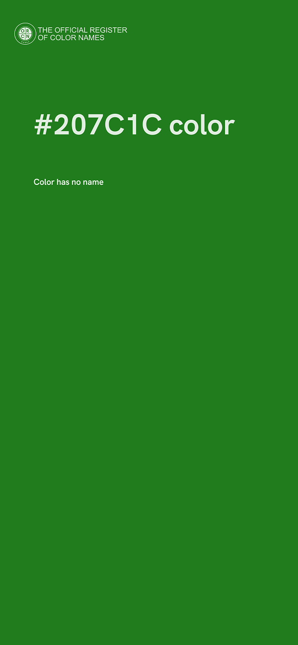 #207C1C color image