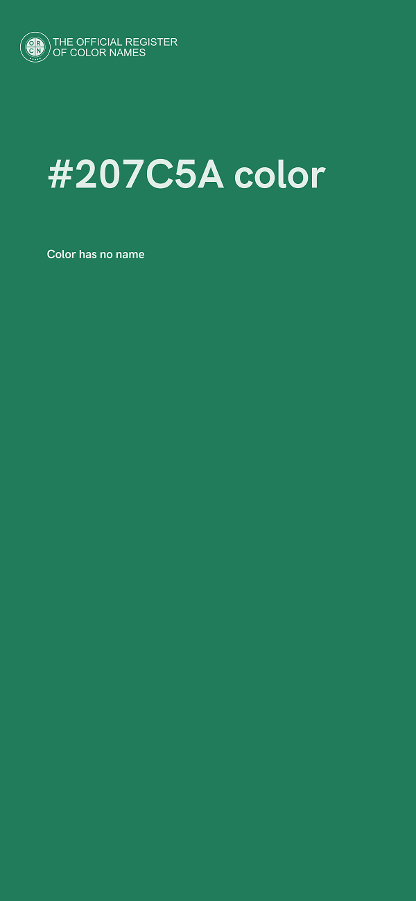 #207C5A color image