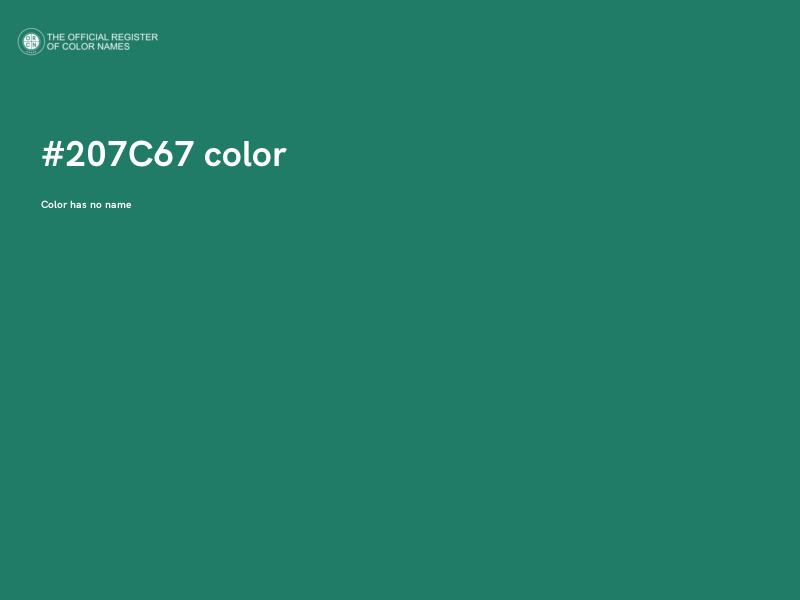 #207C67 color image