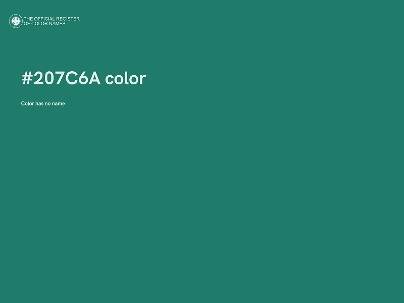 #207C6A color image