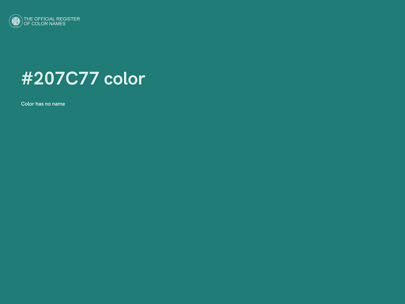 #207C77 color image