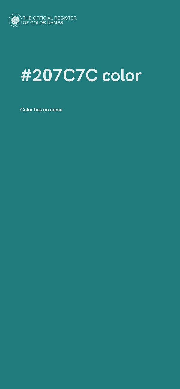 #207C7C color image