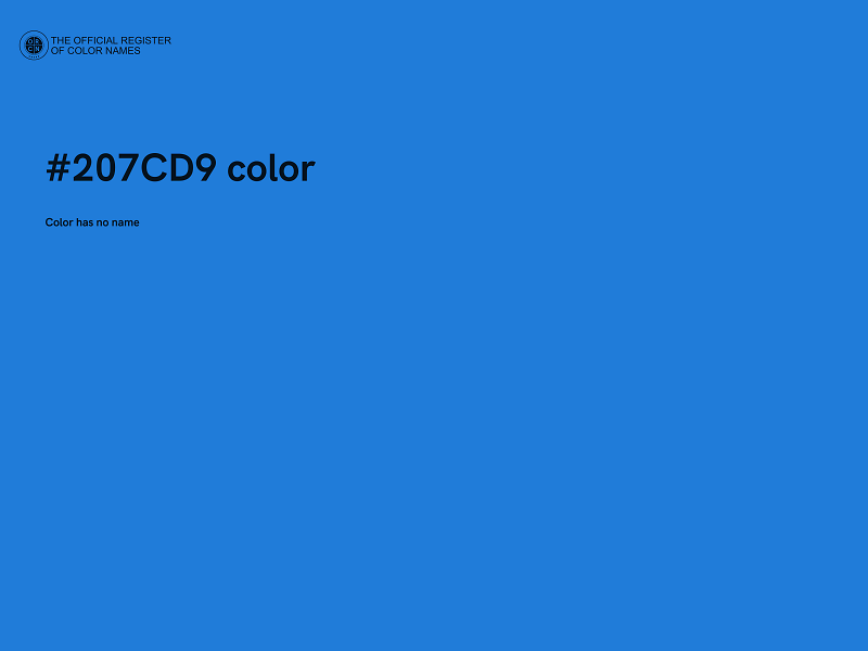 #207CD9 color image