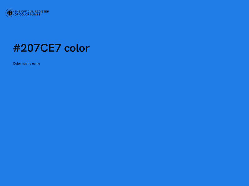 #207CE7 color image