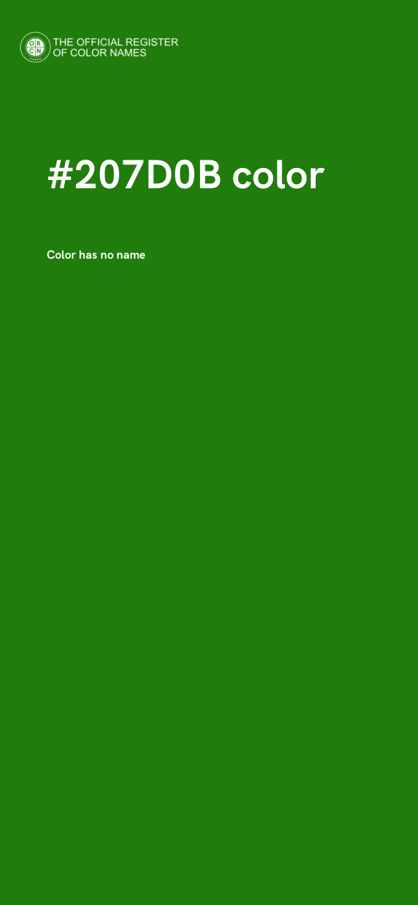 #207D0B color image