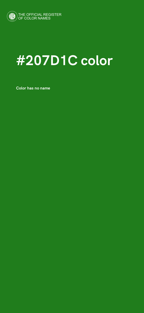 #207D1C color image