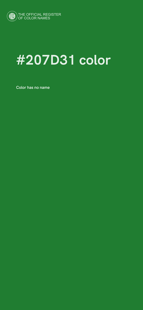 #207D31 color image