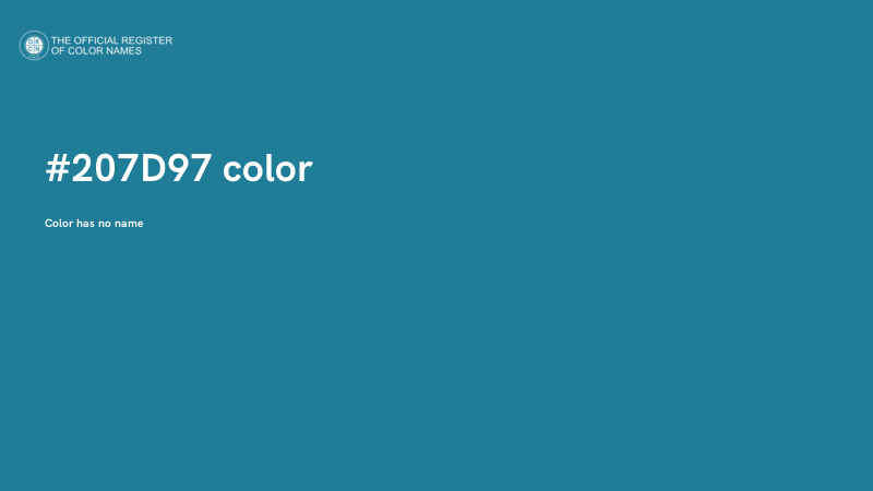 #207D97 color image