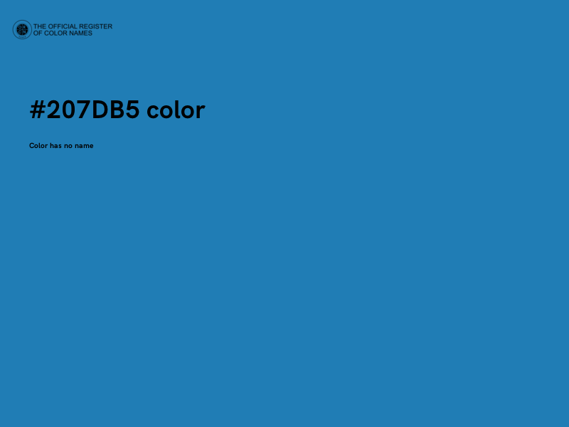#207DB5 color image