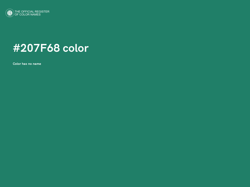 #207F68 color image