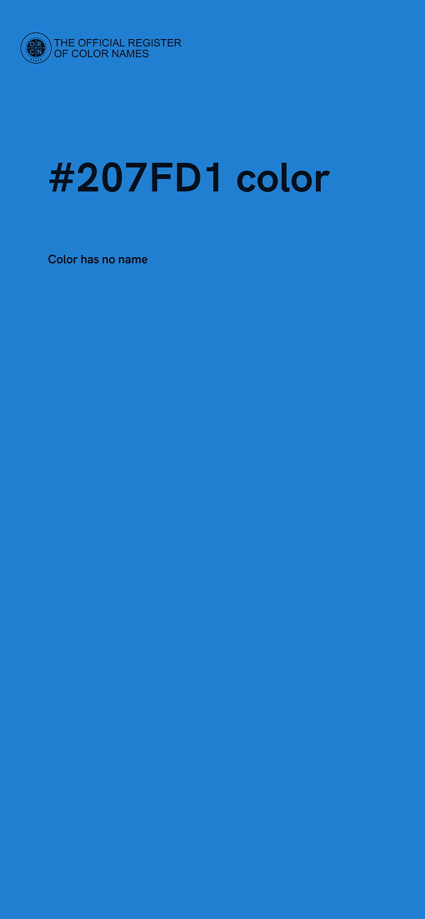 #207FD1 color image