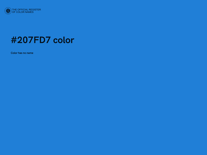 #207FD7 color image