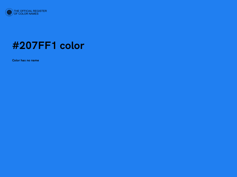 #207FF1 color image